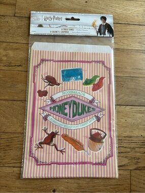 NEW Harry Potter Honeydukes Pink Party Treat Bags - Set of 8